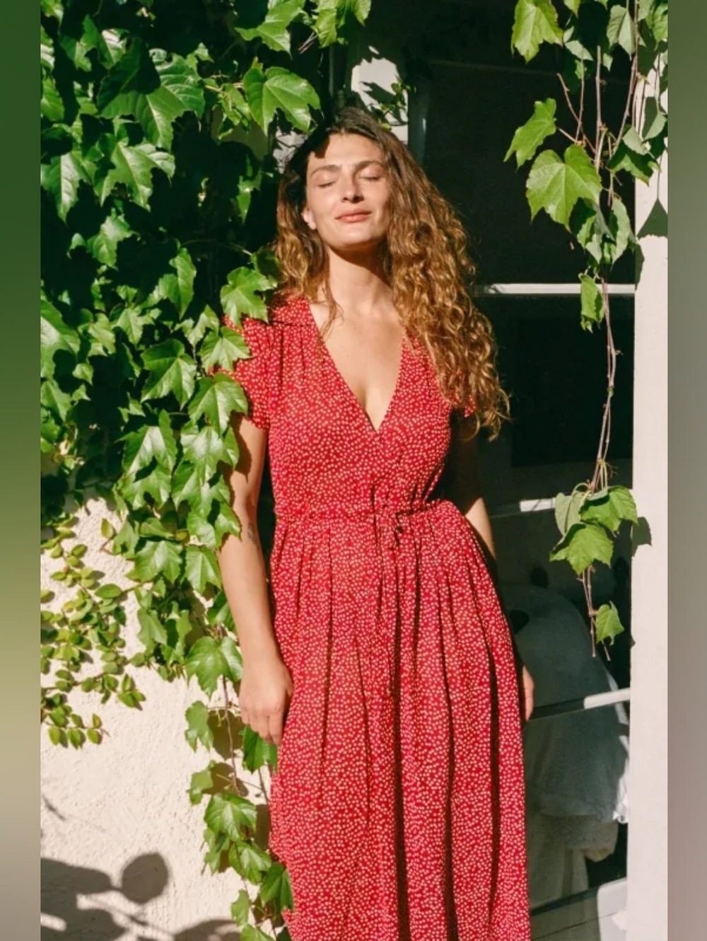 Christy Dawn Dress In Mulberry Ditsy